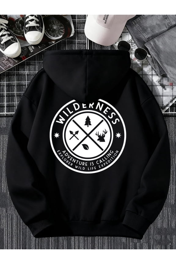 Wilderness Adventure hoodies Camping mens regular fit black Spring Summer Outdoor & Home Wear graphic aesthetic winter gift comfortable elegant funny guys Classic Unisex hoodie