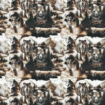 Wilderness Collage Fleece Fabric (1 yard)