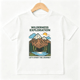 thumbnail image 1 of Wilderness Exploration Boys Graphic Tee, Vintage Mountain Outdoor 100% Cotton Kids Short Sleeve T-Shirt, 1 of 5