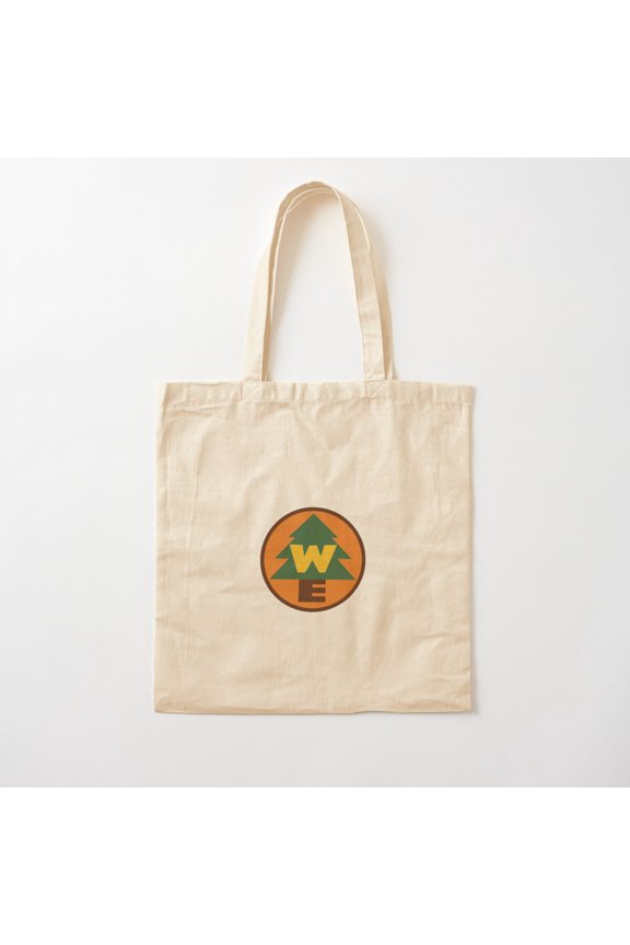Wilderness Explorer Badge Canvas Tote Bags, Reusable Shopping Bag