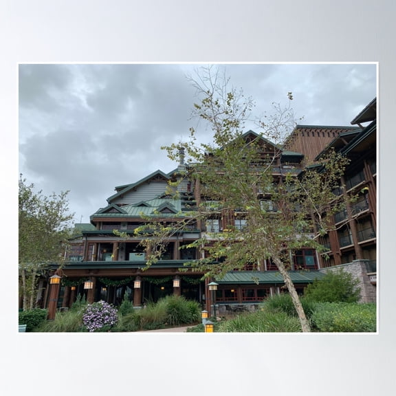 Wilderness Lodge Poster Wall Art, Modern Wall Decor, 8x12 UNFRAMED