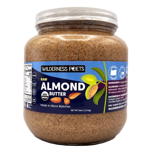 Wilderness Poets Almond Butter, Raw, Organic-4 lb