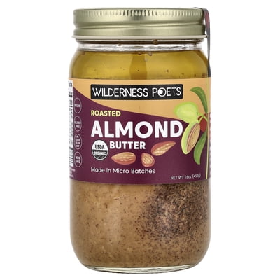 Wilderness Poets Almond Butter, Roasted, Organic-16 oz