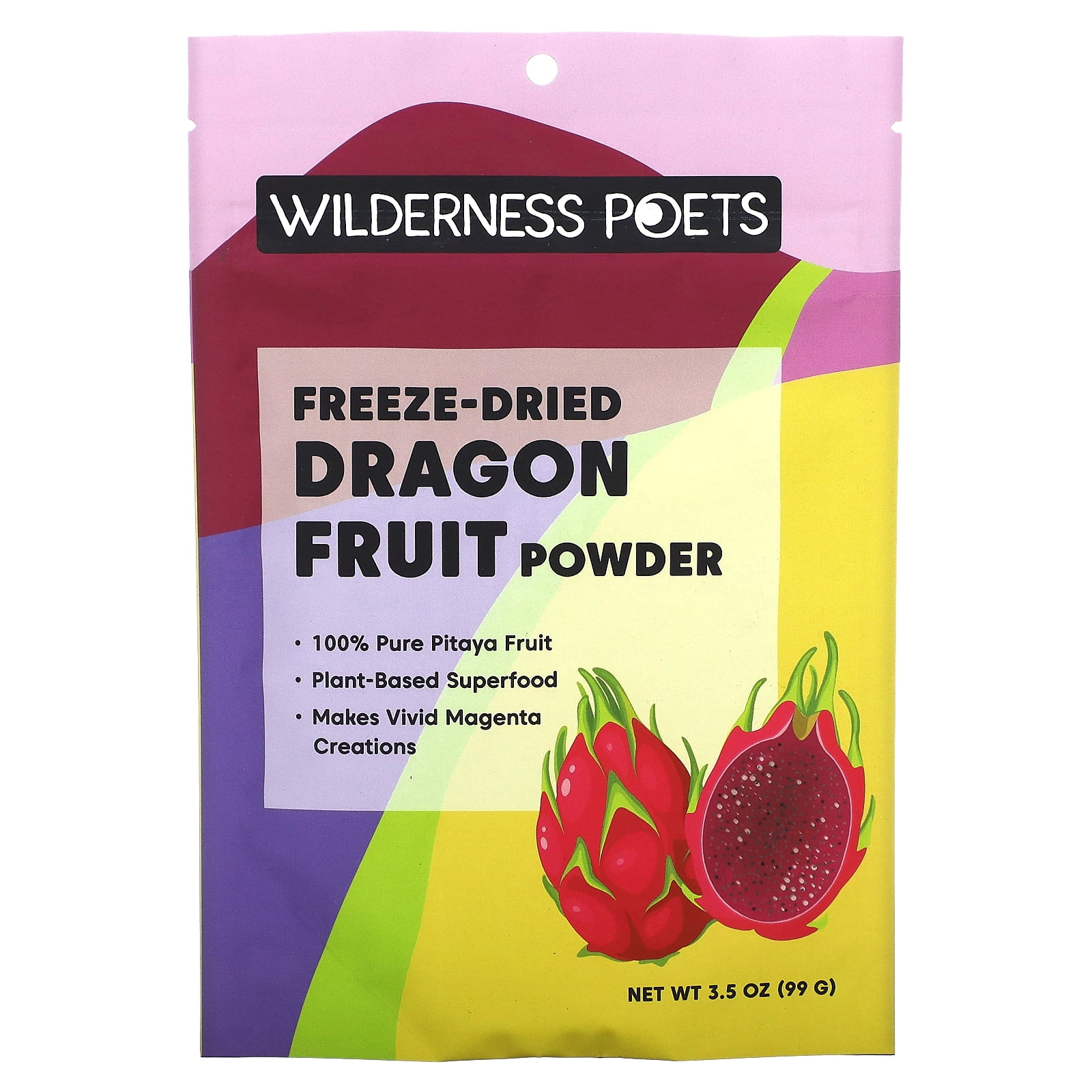 Wilderness Poets Freeze Dried Dragon Fruit Powder, 3.5 oz (99 g