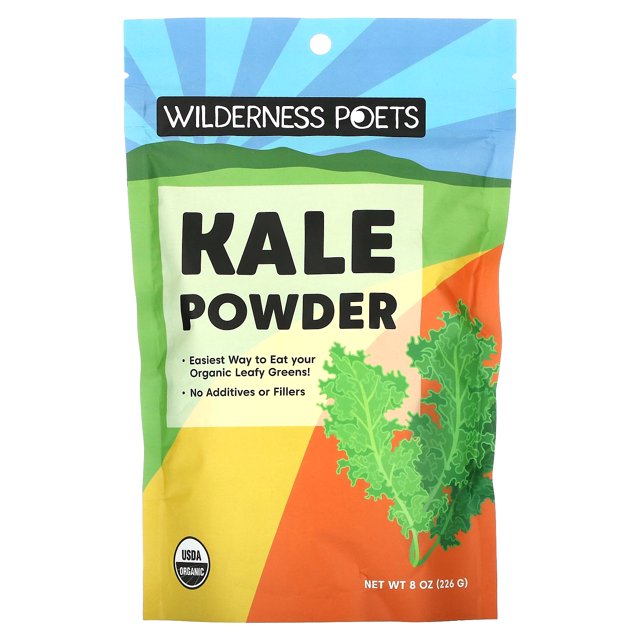 Wilderness Poets Organic Kale Powder – 32 Oz (2 Lb) Raw, Vegan Superfood For Smoothies & Cooking