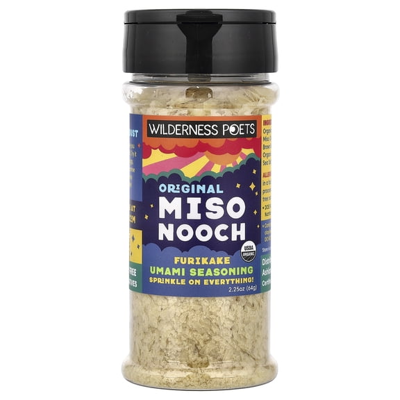 Wilderness Poets Miso Nooch, Chickpea Miso Seasoning, Organic-2.25 oz