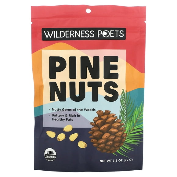 Wilderness Poets Organic Pine Nuts, 3.5 oz (99 g)