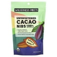 Wilderness Poets, Organic Unsweetened Cacao Nibs, Dark Chocolate, 8 oz