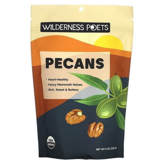 Wilderness Poets, Pecans, 8 oz Pack of 4
