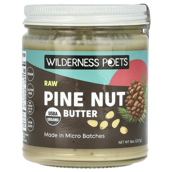 Wilderness Poets Raw Pine Nut Butter, 8 oz (227 g)