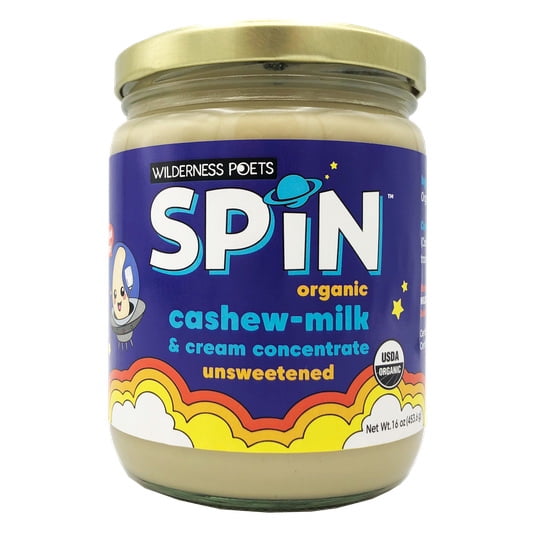 Wilderness Poets SPiN Cashew Milk & Cream Concentrate, Unsweetened, Organic-16 oz