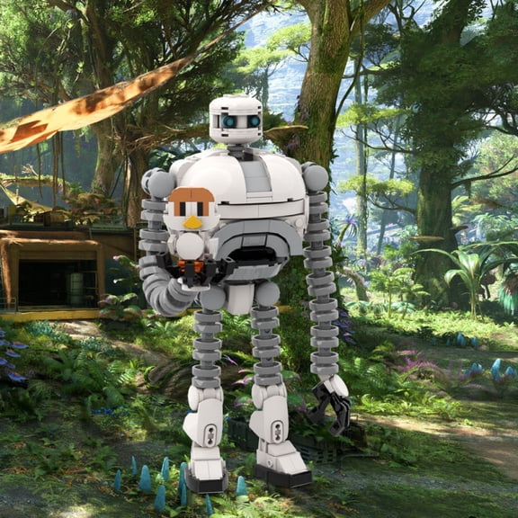 Wilderness Robot Building Blocks Set | Sci-Fi Companion Model with Articulated Limbs & Companion Figure | DIY Assembly Brick Toy | Compatible with Major Brands | Gift for Sci-Fi & Gaming Collectors