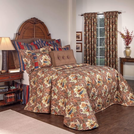 Wilderness Royal Bedspreads (Twin110"longx81"wide)