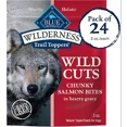 thumbnail image 1 of Wilderness Trail Toppers Wild Cuts Salmon Bites in Hearty Gravy Dog Wet Food 3 oz., Case of 24, 1 of 2