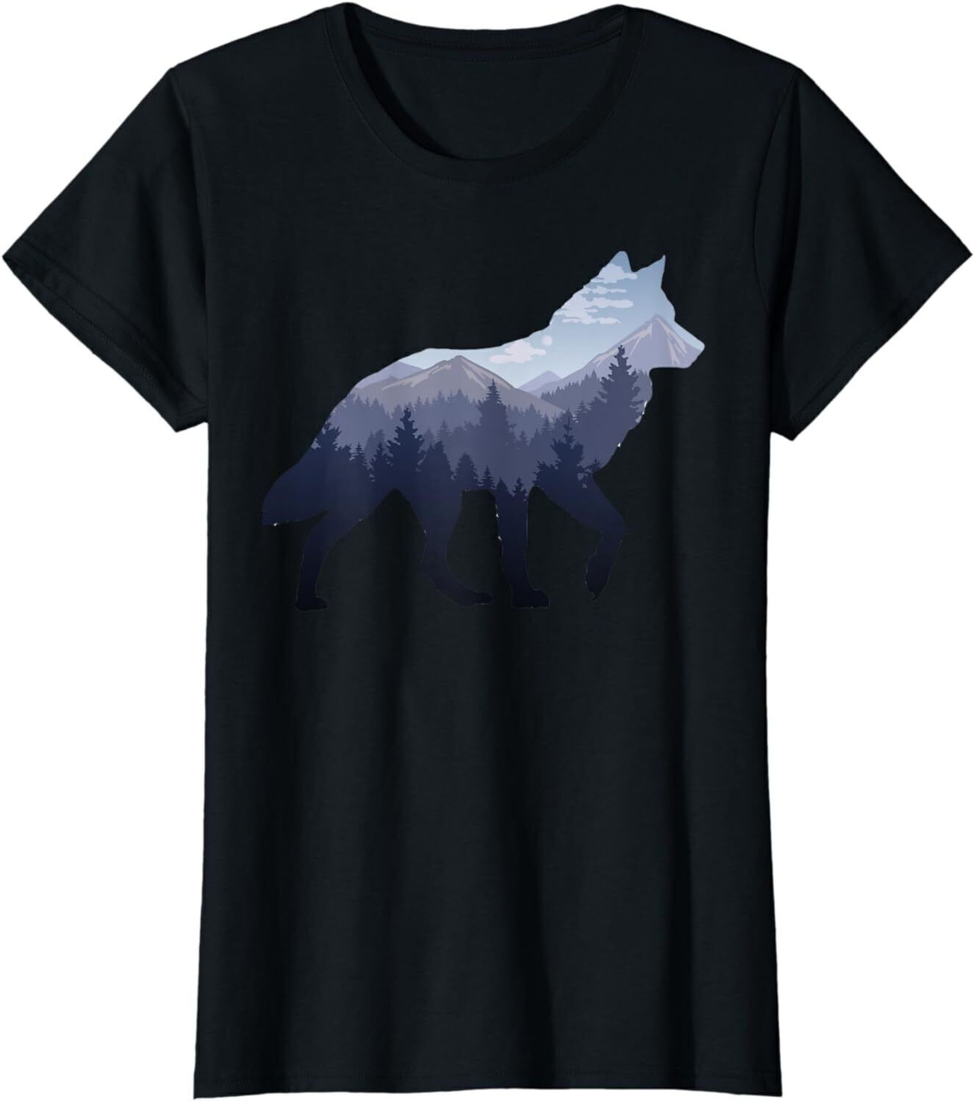 Wilderness Wanderer Wolf T-Shirt - Walmart.com