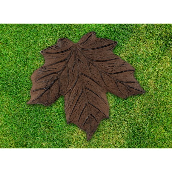 Wilderness Wonders Brown Maple Leaf Stepping Stone