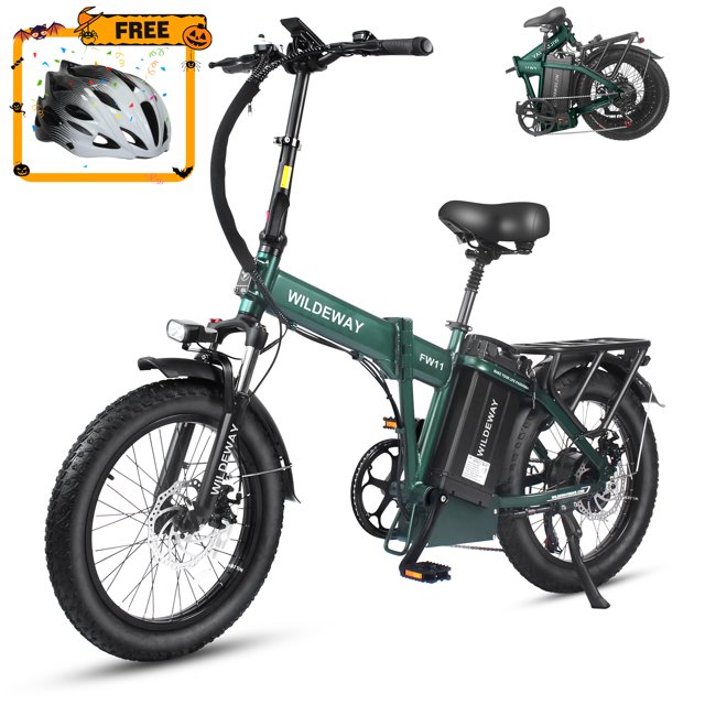 Wildeway Folding Electric Bicycle for Adults ,750w Motor，48v 32ah