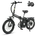 thumbnail image 1 of Wildeway Folding Electric Bike for Adults 20''，Hydraulic Brake, 750W 48V 32AH UL2849 Removable Battery Electric Bicycle , 7 Speeds with Fat Tire E-Mountain Bike Off-road Beach&Snow Ebike, 1 of 9