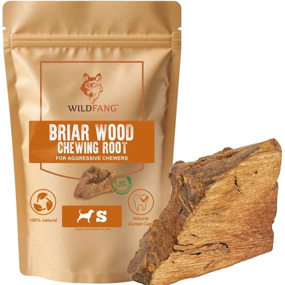 Wildfang® 1 Chewing Root (Size S) from Briar Wood Natural Tree Root - Wood Chew Toy for Dogs