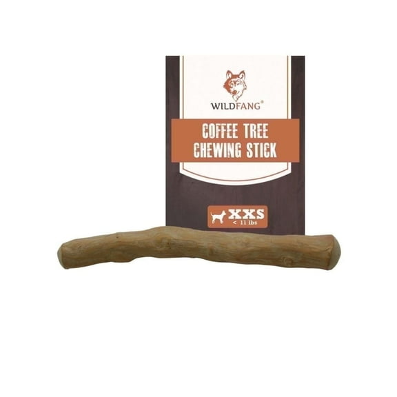 Wildfang® 1 Coffee Wood Dog Chew Stick (Size XXS) - Natural Dog Chew Toy for Chewers, Promotes Dental Health & Muscle Training