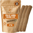 thumbnail image 1 of Wildfang® 3 Coffee Wood Dog Chew Stick (Size S) - Natural Dog Chew Toy for Aggressive Chewers, 1 of 7