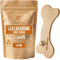 thumbnail image 1 of Wildfang® 1 Leather Bone Dog Chew Toy (Size S) – Durable Natural Beef Leather Dog Toy for Dental Care & Stress Relief – Made in EU, 1 of 6