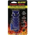 thumbnail image 1 of Wildfire 1.4% Mc 1/2 Oz With Rhinestone Leatherette Holster Blue And Quick Release Keychain, 1 of 2