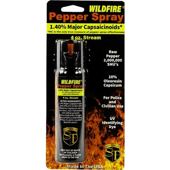 WildFire 1.4% MC 4oz pepper spray stream