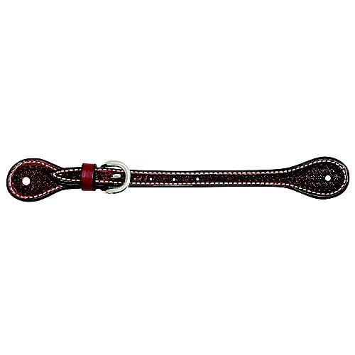 Wildfire Saddlery Rosewood 5/8 Spider Stamp Spur Straps