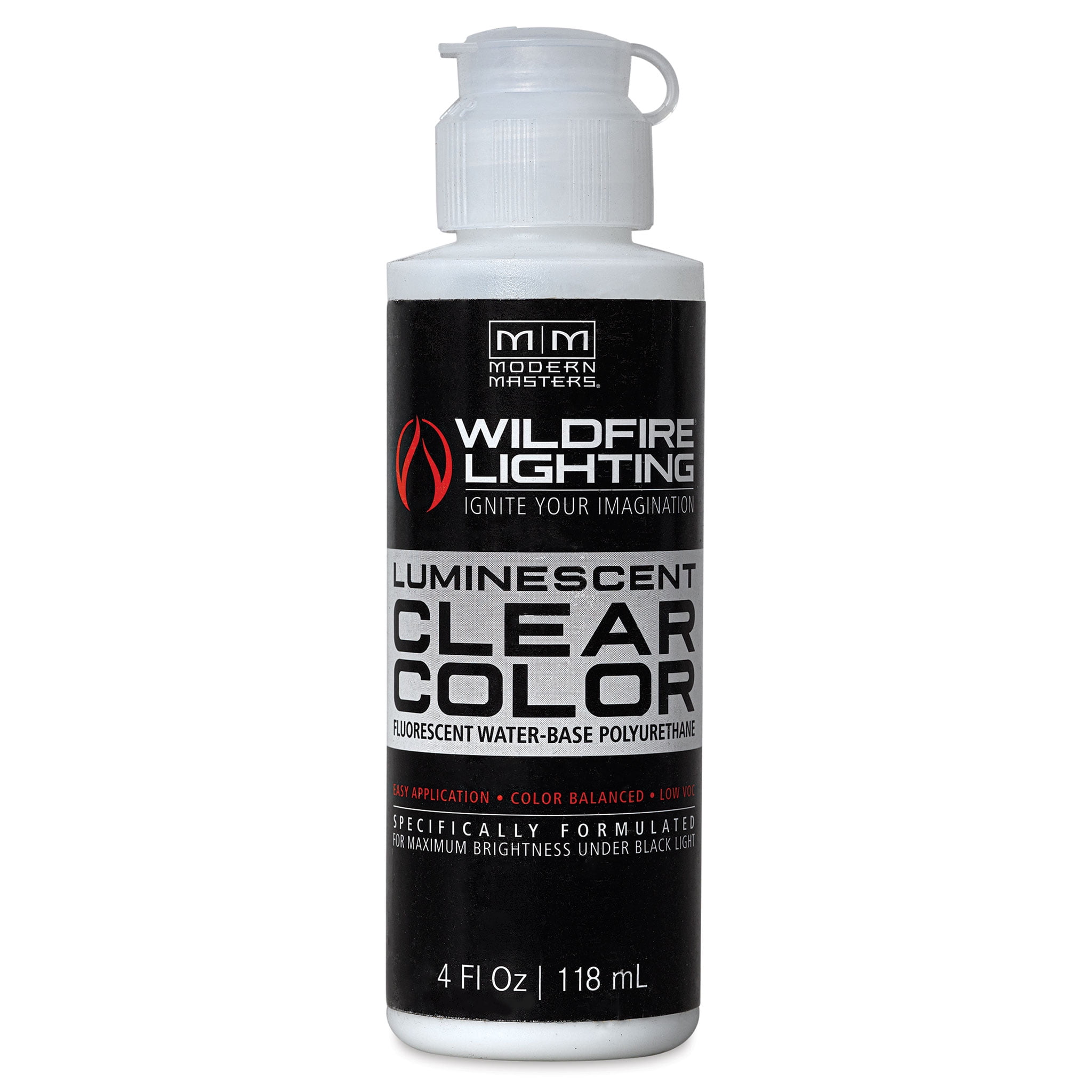 Wildfire Invisible Clear Color Luminescent Polyurethane Paint Black
