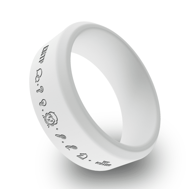 Wildfire Ring ENTP Personality Types Beveled Silicone Ring for Men ...
