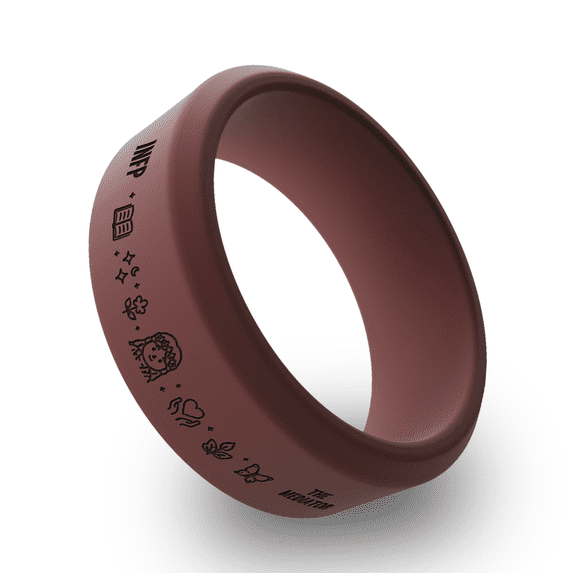 Wildfire Ring INFP Personality Types Beveled Silicone Ring for Men ...