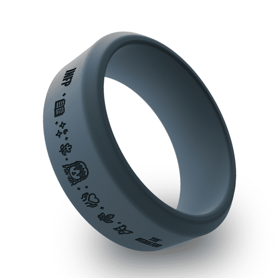 Wildfire Ring INFP Personality Types Beveled Silicone Ring for Men ...