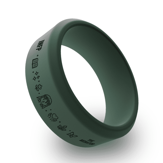 Wildfire Ring INFP Personality Types Beveled Silicone Ring for Men ...