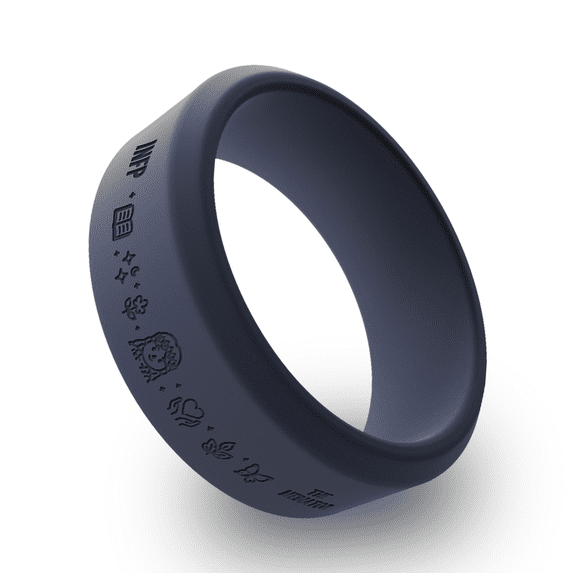 Wildfire Ring INFP Personality Types Beveled Silicone Ring for Men ...