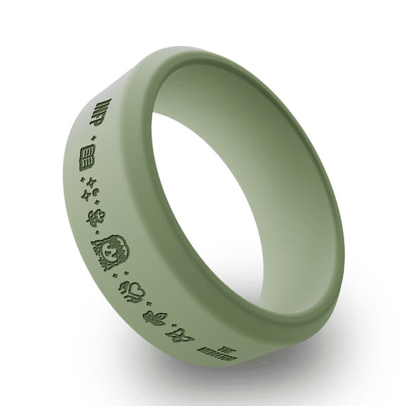 Wildfire Ring INFP Personality Types Beveled Silicone Ring for Men ...