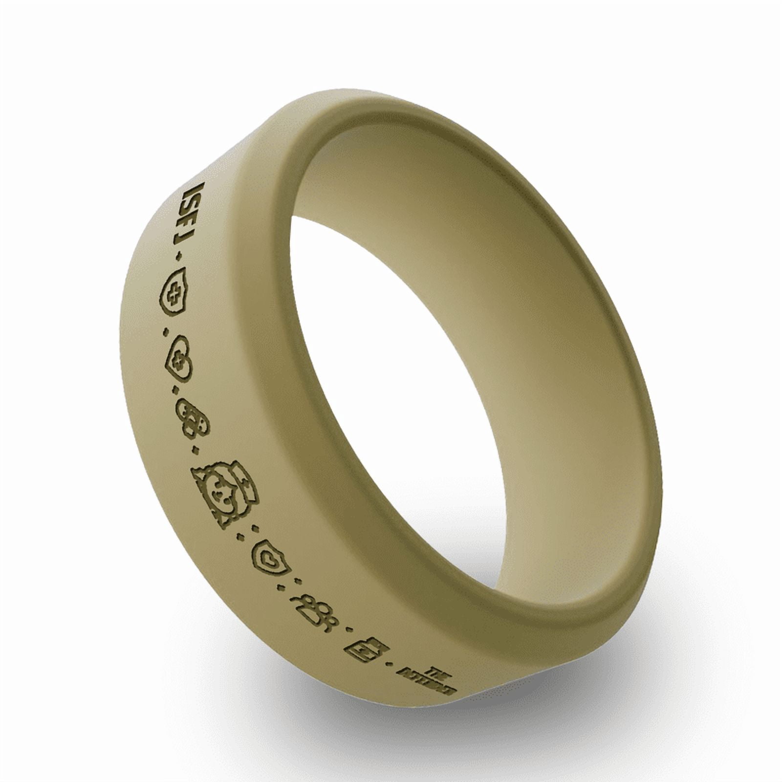 Wildfire Ring ISFJ Personality Types Beveled Silicone Ring for Men ...
