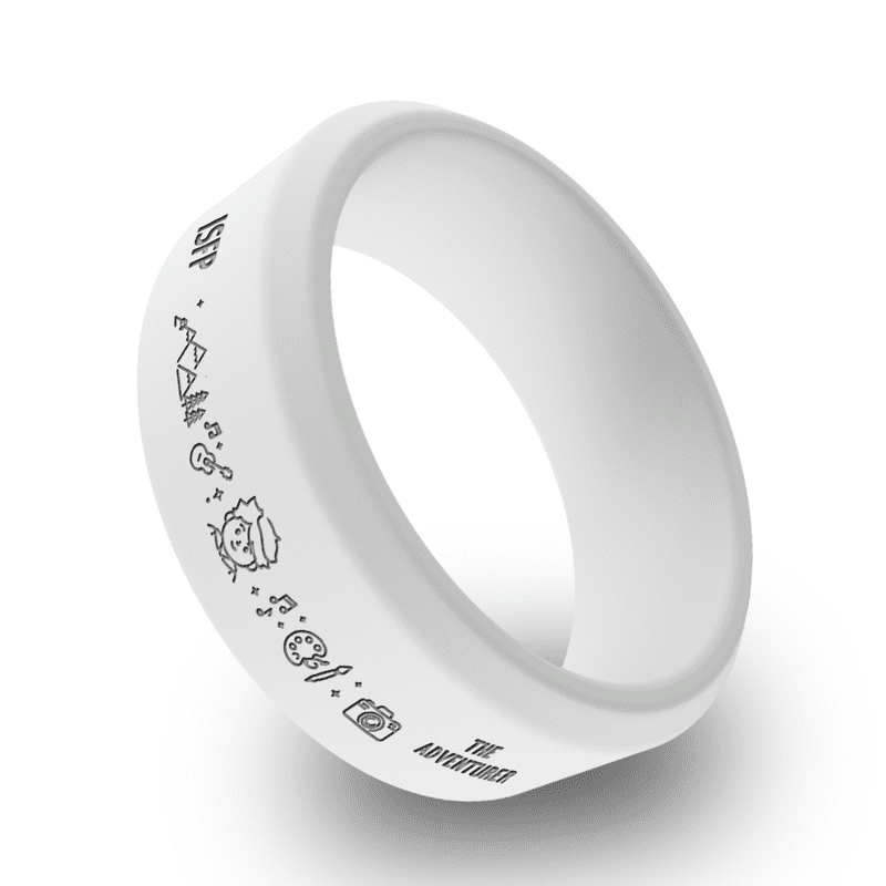 Wildfire Ring ISFP Personality Types Beveled Silicone Ring for Men ...
