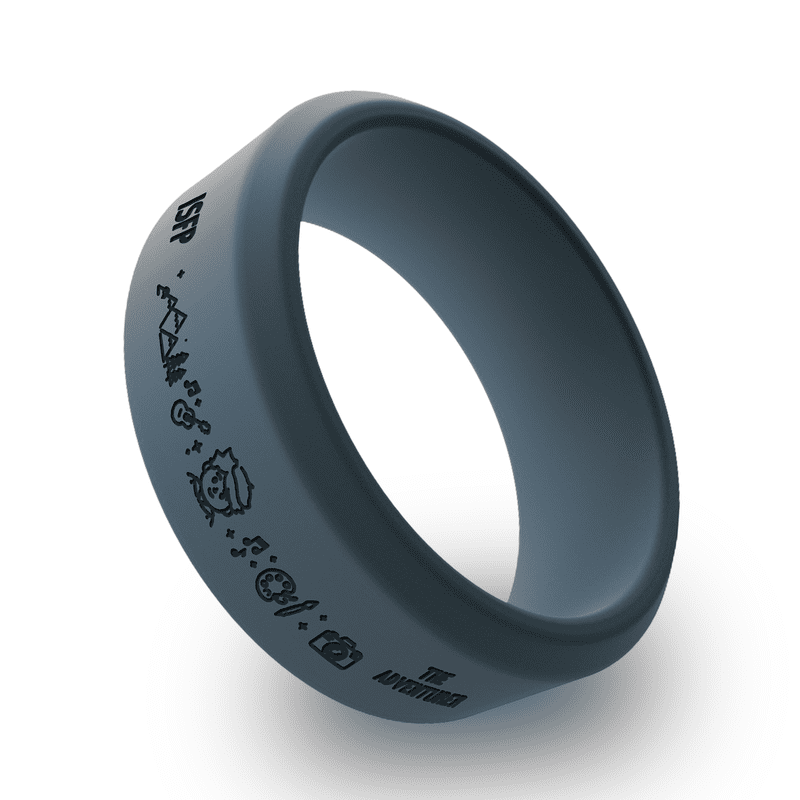 Wildfire Ring ISFP Personality Types Beveled Silicone Ring for Men ...