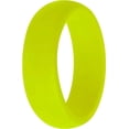 thumbnail image 1 of Wildfire Ring  Neon Silicone Wedding Ring Engagement Ring, Silicone Rubber Wedding Bands for Men Women, Anniversary Idea for Couples (Yellow - Plain, 6), 1 of 6