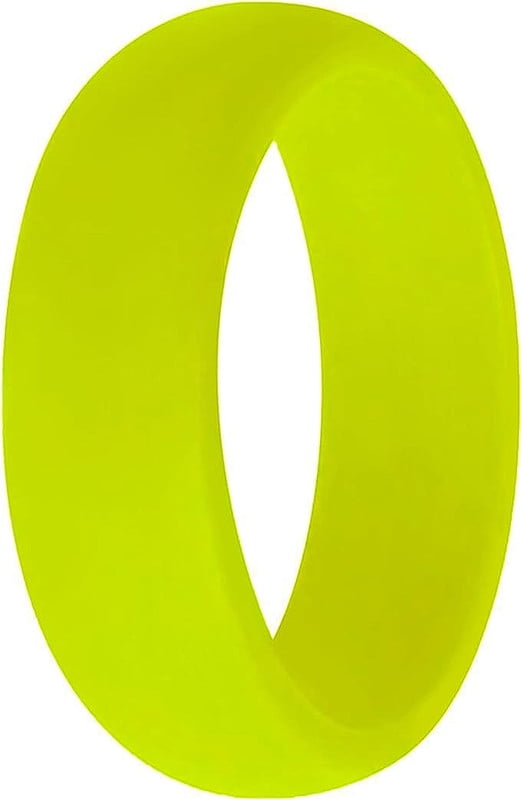 Wildfire Ring Personalized Neon Silicone Wedding Ring with Ring Box