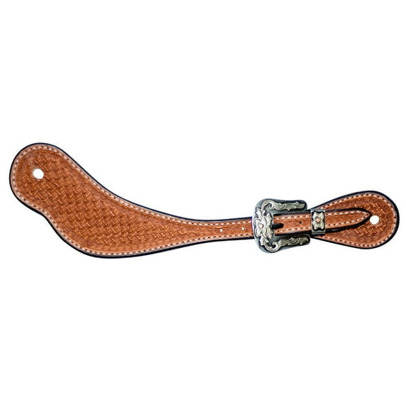 Wildfire Saddlery Mens Golden Spider Stamp Cowboy Spur Straps