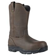 HOSS Men s Composite Toe Waterproof Wellington Work Boot Slip Resistant EH PR Wildfire Brown