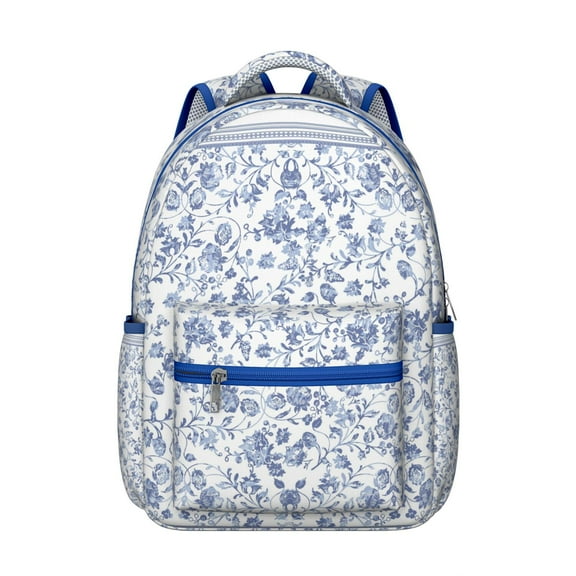 "Wildflower Backpack - Sunflower Themed, Water-Resistant School Bag for Women, Roomy Interior, Laptop Sleeve, Stylish Floral Print for Everyday Use"