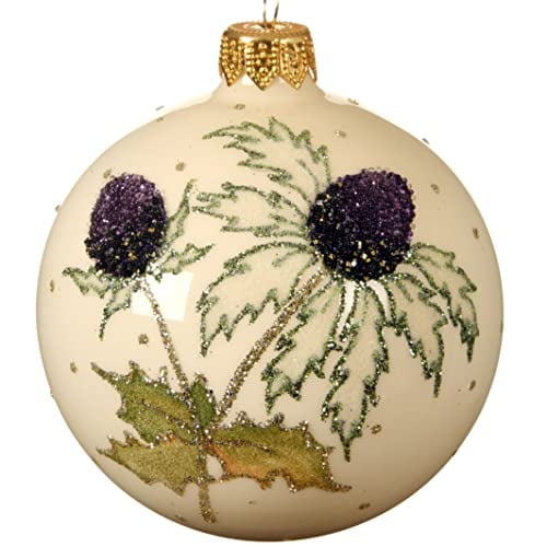 Wildflower Blown Glass Ornament - European Mouth-Blown Glass Ball