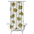 thumbnail image 1 of Wildflower Boho Sunflower Shower Curtain for Bathroom 36x72, Yellow Floral Butterfly Bee Design, Quick-Drying Polyester Fabric, Rustic Farmhouse Country Autumn Bloom Decor, 1 of 5