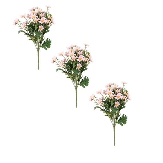 Wildflower Bouquet Verdsylv 3pc Large Faux Wildflowers Bouquet - 24 Heads Daisy Artificial Plants for Home Garden Porch Decor, Indoor Outdoor Decoration, Wildflower Porch Decor