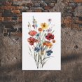 Wildflower Bouquet Wall Art Print, Spring Floral Home Decor - Walmart.com