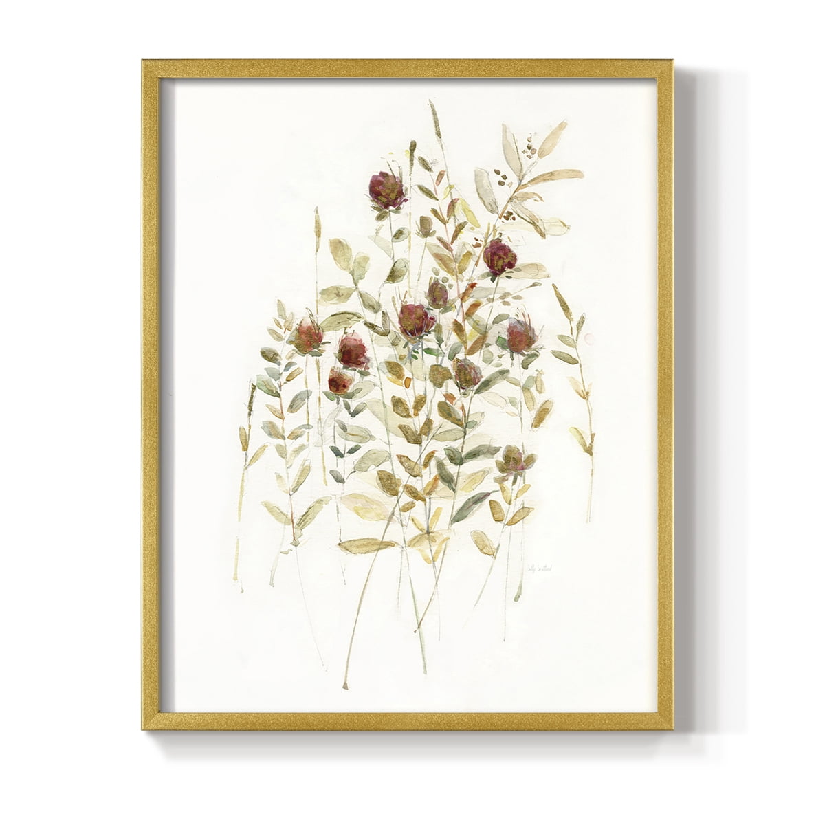 Wildflower Breeze I Framed Print - Solid Wood in Single Picture Frame Solid Wood 2 Framed Print