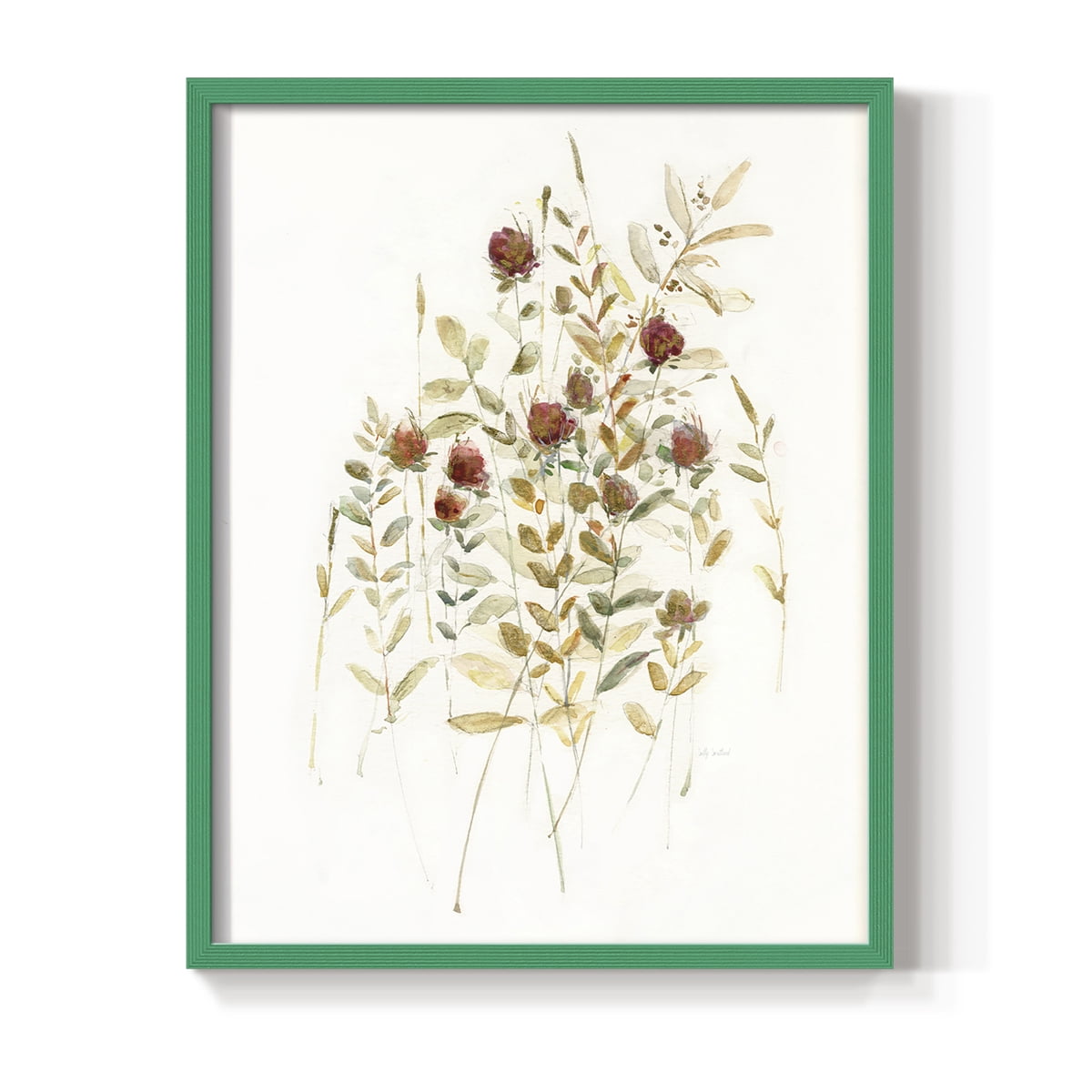 Wildflower Breeze I Framed Print - Solid Wood in Single Picture Frame Solid Wood 2 Framed Print